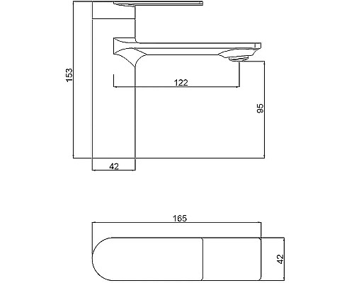 Смеситель для раковины Orange Berni M09-021cr Хром