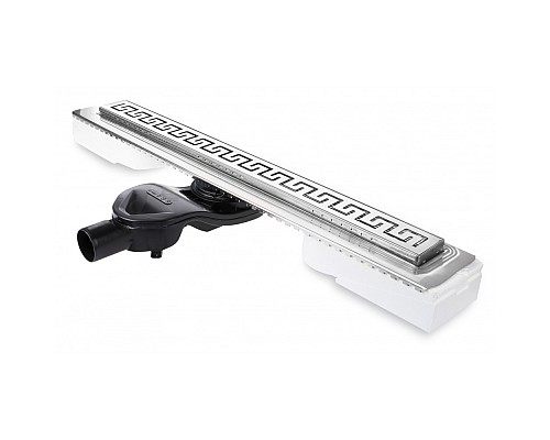 Душевой лоток BERGES В1 Antik 900 хром глянец боковой