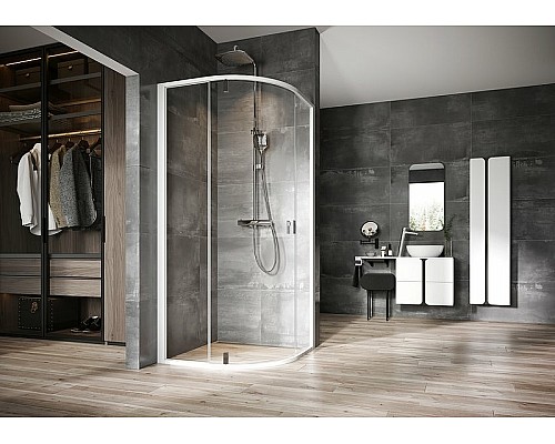 Душевой уголок Ravak Nexty NSKK3-100 100x100 3O6AA100Z1 профиль Белый стекло Transparent