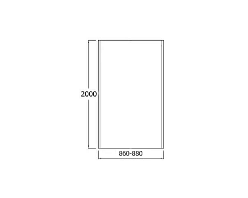 Фиксированная боковая панель Jacob Delafon E22FT90GA