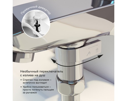 Смеситель для ванны IDDIS Stone