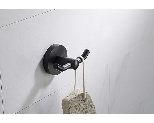 Крючок двойной Timo Saona 13012/03 черный