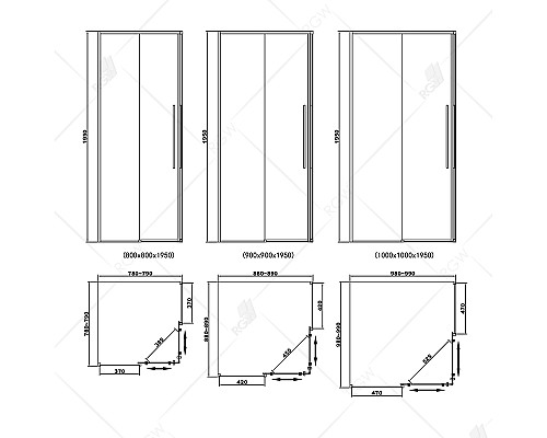 Душевой уголок RGW SV-31 80х80