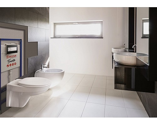 Подвесной унитаз Pestan Fluenta BASIC в комплекте с крышкой Fluenta Basic Soft-Close 40006460