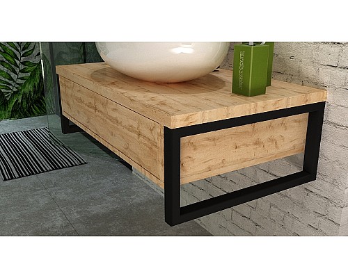 Тумба под раковину 1MarKa Grunge Loft 100П У85844 подвесная Дуб вотан