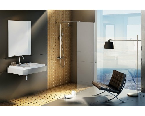 Душевая перегородка Ravak Walk-In Wall 130 профиль Хром стекло Transparent