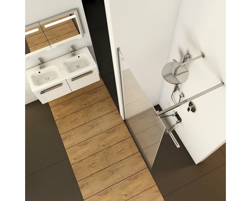 Душевая перегородка Ravak Walk-In Wall 130 профиль Хром стекло Transparent