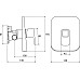 Смеситель встроенный для душа без переключателя для Ravak X070071