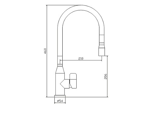 Смеситель для кухни Seaman Eco Venice SSN-1096P-SS (SSN-1096P) Черный