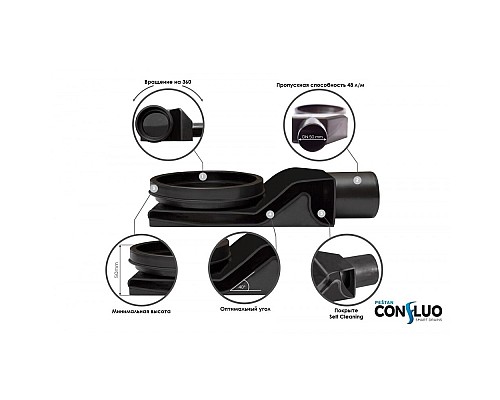 Душевой лоток Pestan Confluo Slim Line 450 13100031