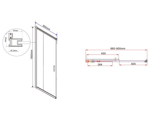 Душевой уголок Vincea Garda 120х90 VSS-1G9012CH профиль Хром стекло шиншилла