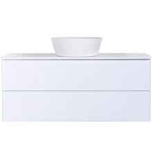 Тумба с раковиной Orange Otto 100 Ot-100TuMDF+B08-360W подвесная Белый глянец