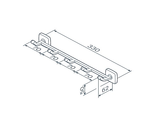 Вешалка для полотенец AM.PM Gem A9035922 Черный
