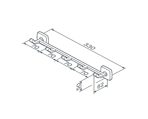 Вешалка для полотенец AM.PM Gem A9035922 Черный