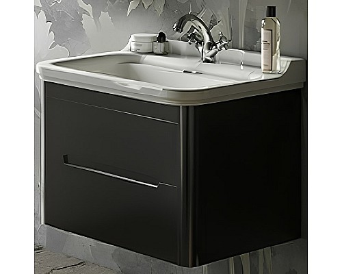 Тумба под раковину Kerasan Waldorf 74 925631 подвесная Nero matt