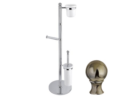 Стойка напольная c держателем туалетной бумаги Cezares OLIMP-WCS-02-M