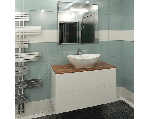 Тумба под раковину Orange Otto 100 Ot-100TuWOOD подвесная Белый Ясень