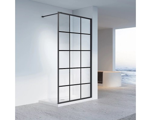Душевая перегородка Veconi Korato KR-80 90 Черный матовый