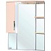 Зеркало со шкафом Bellezza Лагуна 85 L 4612114002076 с подсветкой L Бежевое Белое