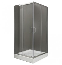 Душевой уголок BelBagno 90x90 профиль Хром стекло прозрачное