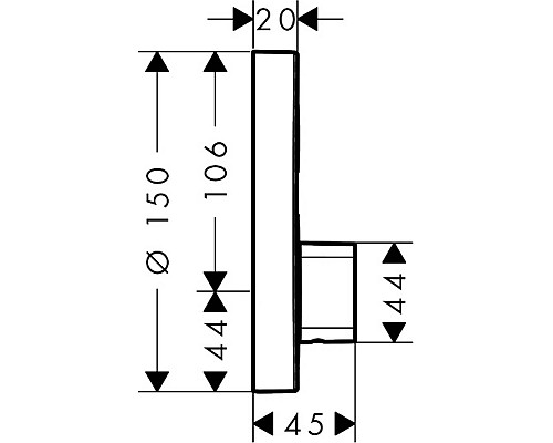 Смеситель для душа Hansgrohe ShowerSelect S 15747000 Хром