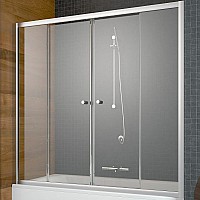 Шторка на ванну Radaway Vesta DWD 160 203160-01 профиль Хром стекло прозрачное