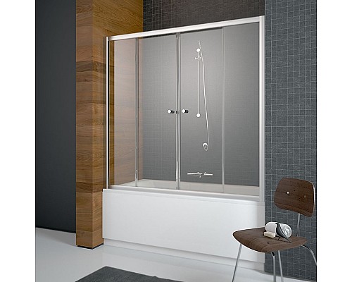 Шторка на ванну Radaway Vesta DWD 160 203160-01 профиль Хром стекло прозрачное