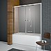 Шторка на ванну Radaway Vesta DWD 160 203160-01 профиль Хром стекло прозрачное