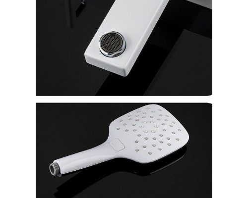 Смеситель для ванны Gappo G17-8 G3217-8 Белый Хром