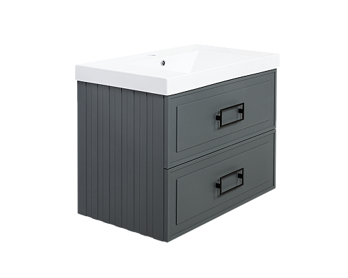 Тумба под раковину La Fenice Cubo Grigio TWIN серый 80