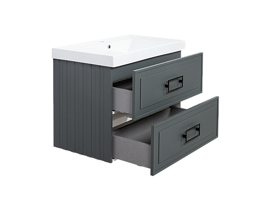 Тумба под раковину La Fenice Cubo Grigio TWIN серый 80