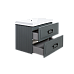 Тумба под раковину La Fenice Cubo Grigio TWIN серый 80