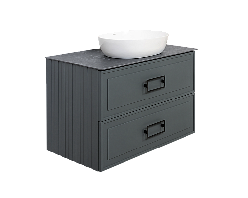 Тумба под раковину La Fenice Cubo Grigio TWIN серый 80