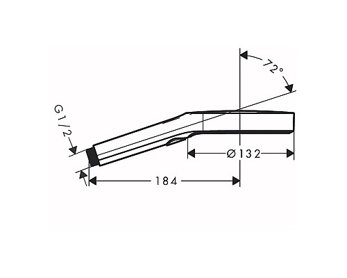 Душевая лейка Hansgrohe Rainfinity хром 26864000