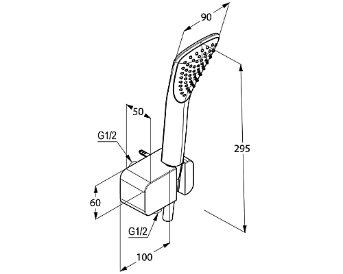 Душевой гарнитур Kludi Fizz 6767005-00 Хром