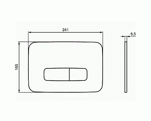 Клавиша смыва Ideal Standard Oleas M3 R0123AA Хром