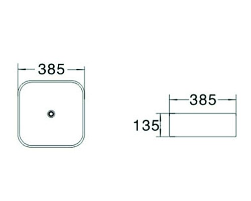Раковина керамическая накладная SantiLine SL-1052