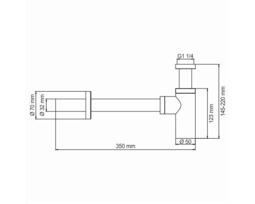 Сифон для раковины WasserKRAFT A093