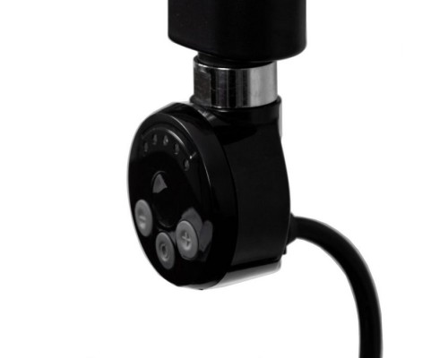 Электрический ТЭН LUX-01T-300 с терморегулятором 300W черный МАТОВЫЙ