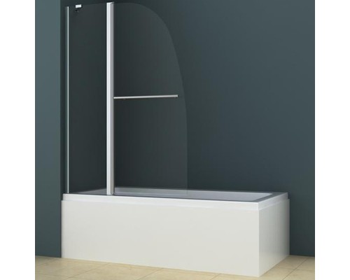 Шторка на ванну Azario Boston 100х140 AZ-142TB профиль Хром стекло прозрачное