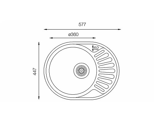 Кухонная мойка TopZero Favorite FAP577.447.GT8K Нержавеющая сталь