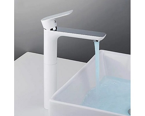 Смеситель для раковины Gappo G1048-2 Белый Хром