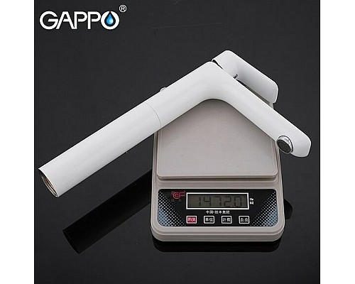Смеситель для раковины Gappo G1048-2 Белый Хром
