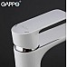 Смеситель для раковины Gappo G1048-2 Белый Хром