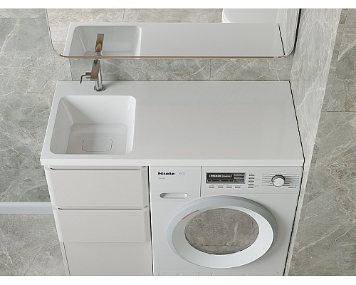 Раковина над стиральной машиной Madera Kamilla 100, левая