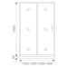 Душевое ограждение LATTE WTW-130-C-WE GOOD DOOR