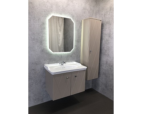 Тумба с раковиной Comforty Кремона 80 00-00001040 подвесная Латте