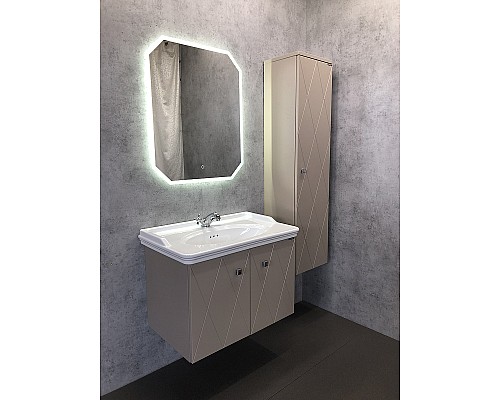 Тумба с раковиной Comforty Кремона 80 00-00001040 подвесная Латте