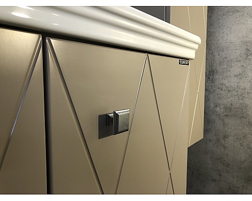 Тумба с раковиной Comforty Кремона 80 00-00001040 подвесная Латте