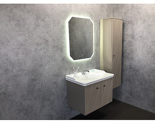 Тумба с раковиной Comforty Кремона 80 00-00001040 подвесная Латте